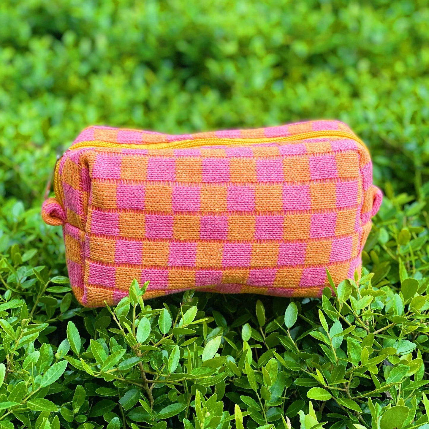 Check Yourself Cosmetic Bag: Orange