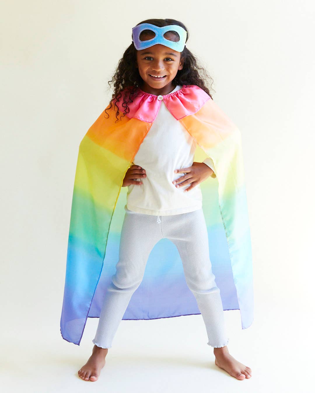 100% Silk Capes for Dress Up & Pretend Play: 1 / Rainbow