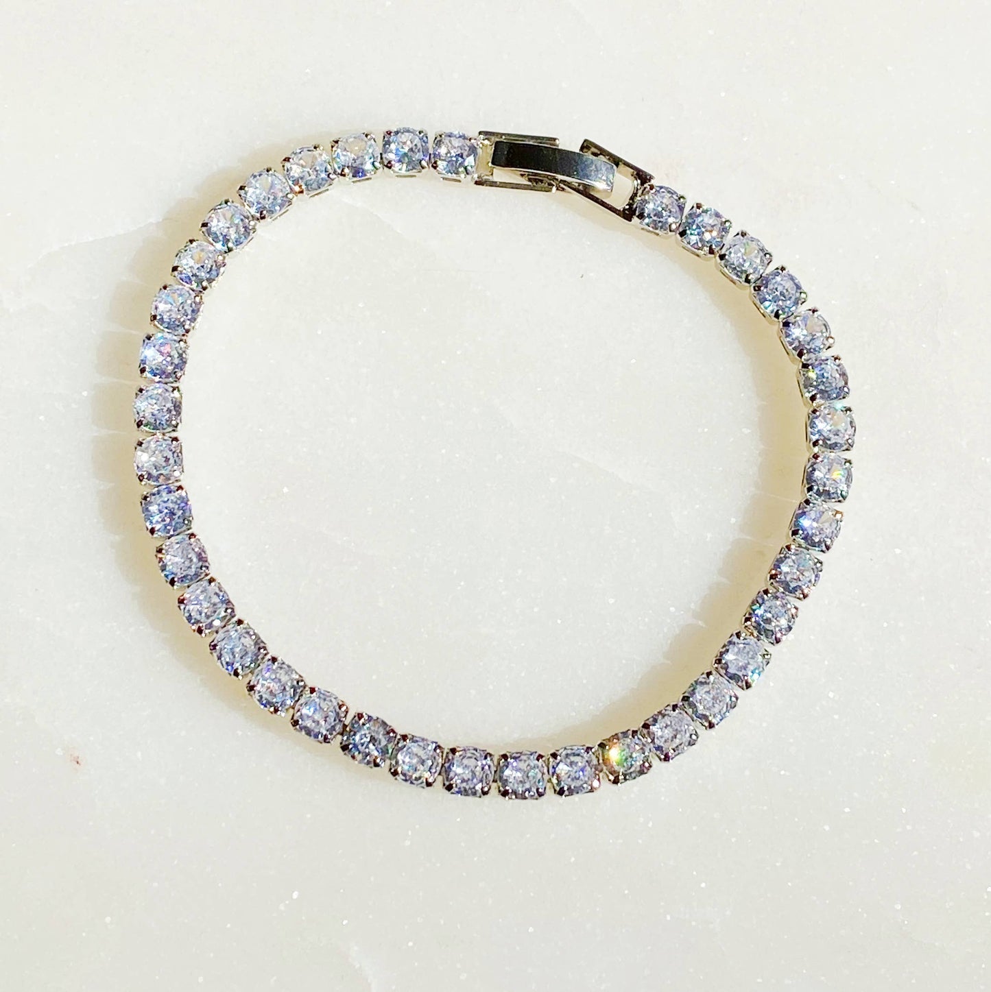 Girls Dream Tennis Bracelet: Gold