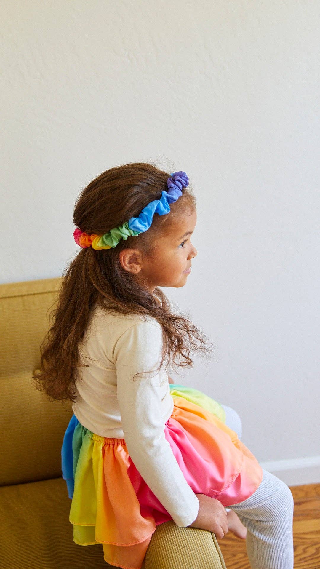 Garlands - 100% Silk Headbands for Dress Up & Pretend Play: 1 / Rainbow