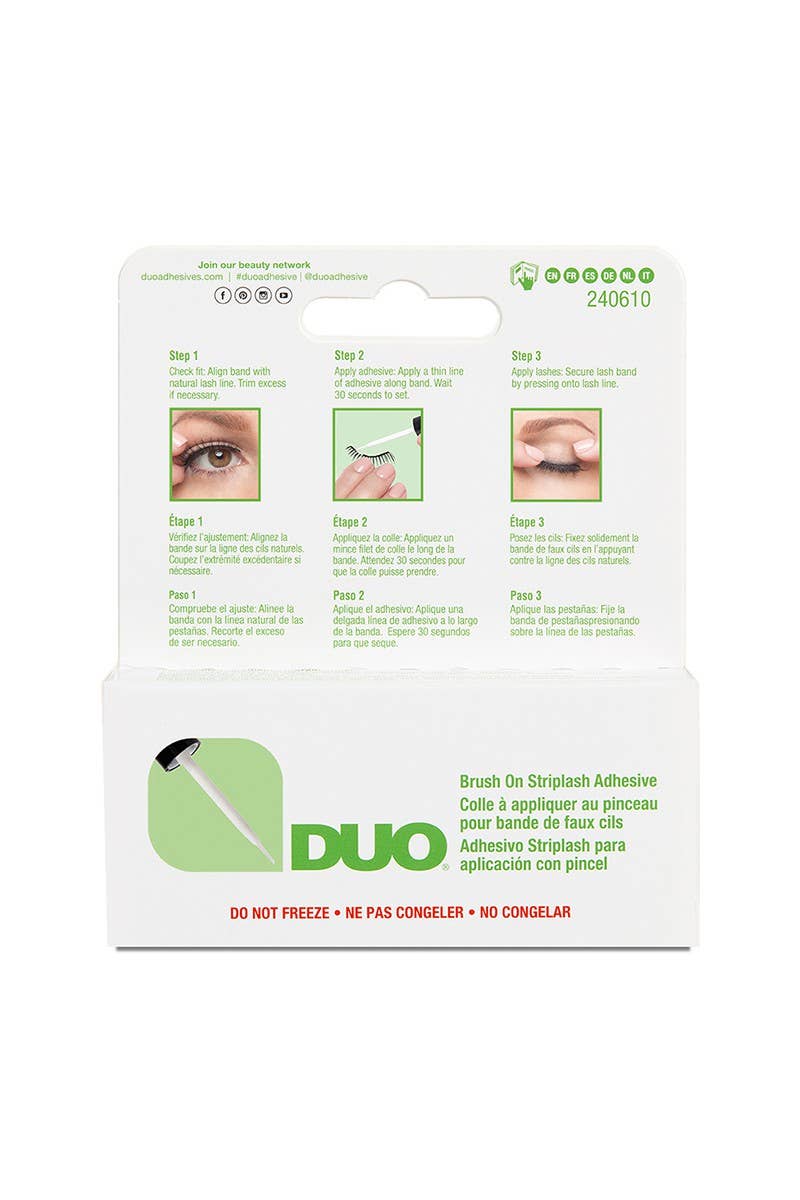 DUO 56812 Brush On Striplash Adhesive White/Clear- 6