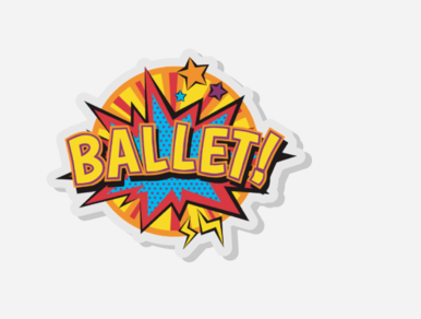 Pin - Comic Ballet Acrylic
