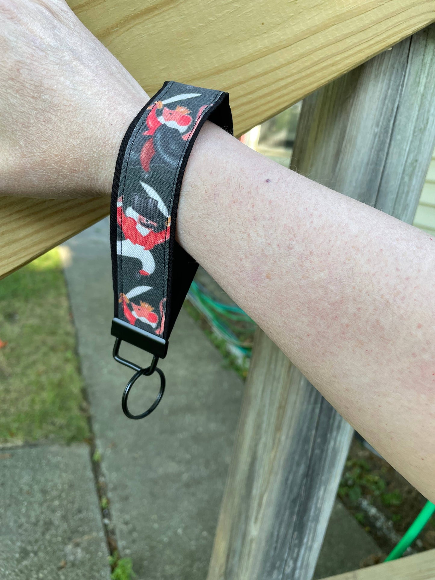 Nutcracker Battle Keychain Wristlet, Christmas Keychain