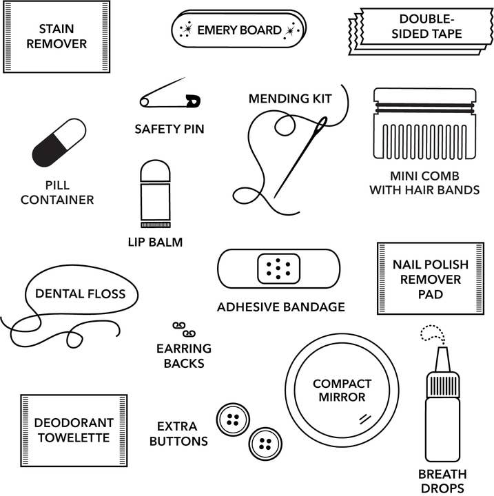 Velvet Tassel Minimergency Kit: Pink