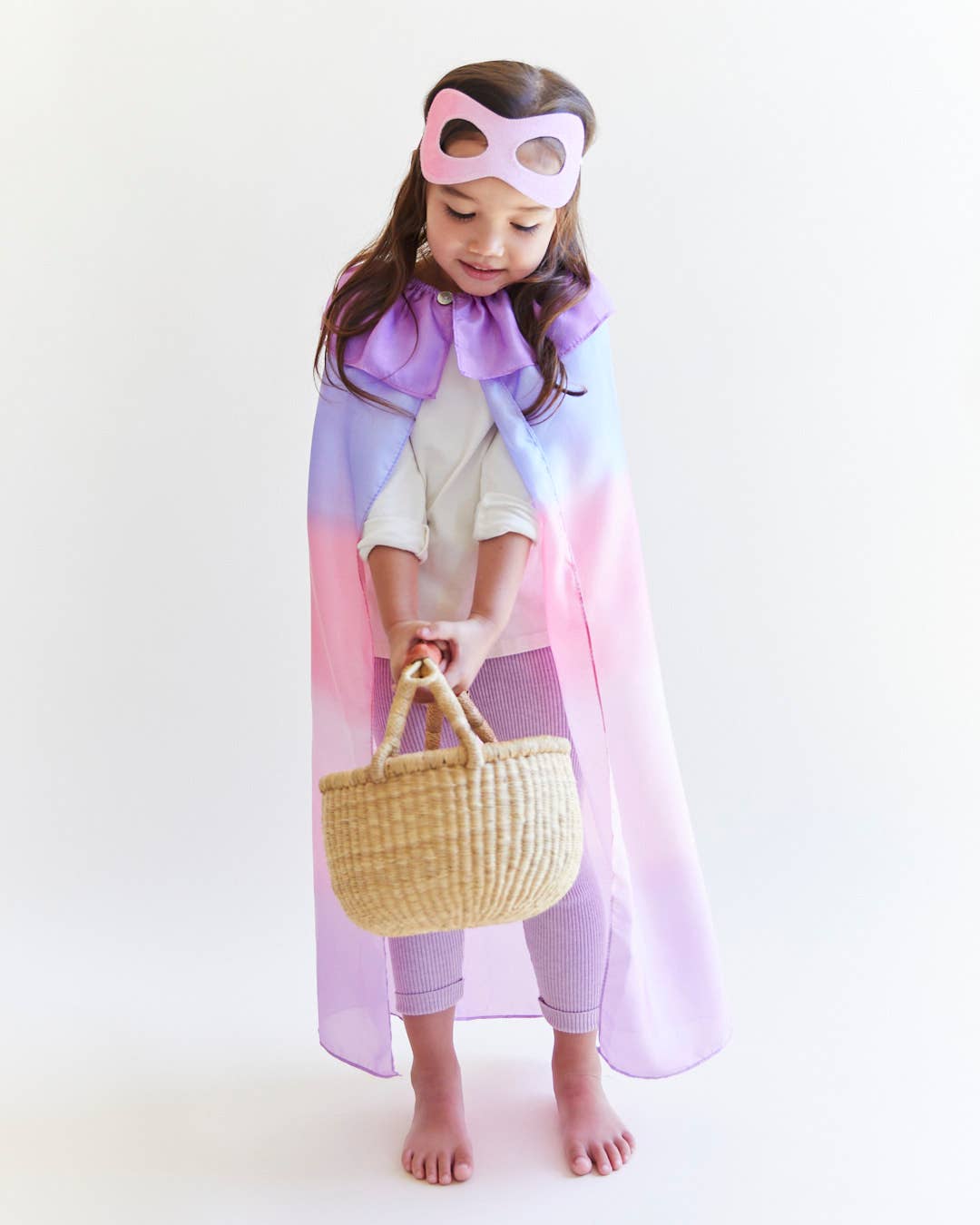 100% Silk Capes for Dress Up & Pretend Play: 1 / Rainbow