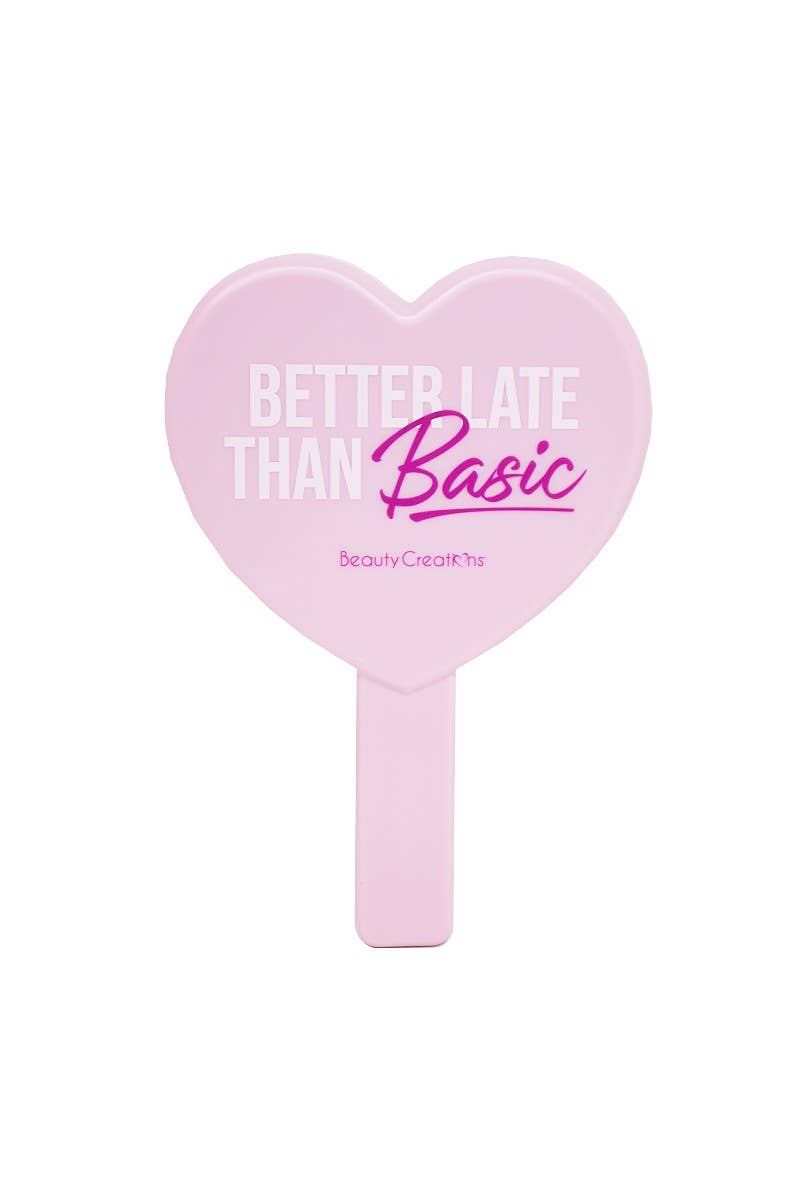 Pink Heart Handheld Mirror (Pineapple Beauty)