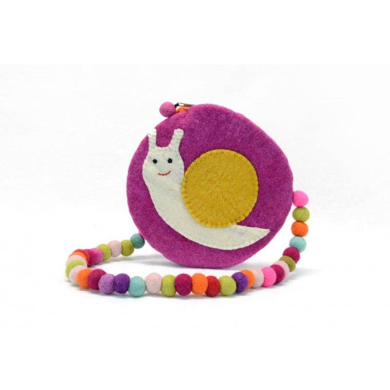 Snail Design Ball Handle Kids Bag: Assorted colors