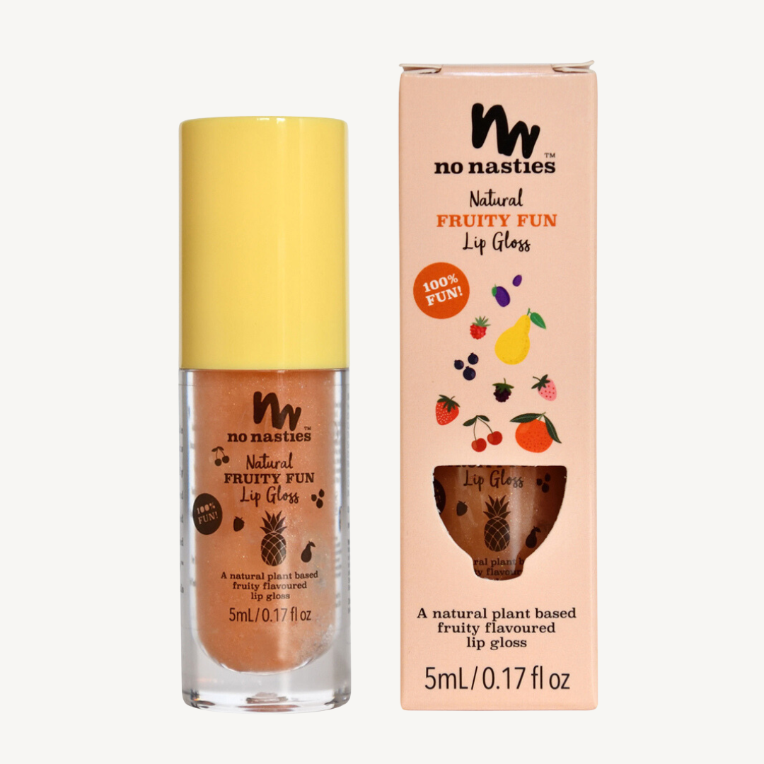 Natural Kids Lip Gloss Wands: Strawberry Cupcake - Pink