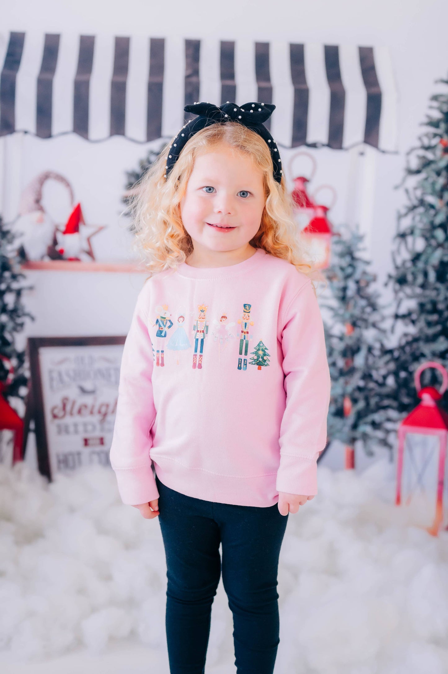 Nutcracker Whimsical Toddler & Youth Sweatshirt: Pink / 2T