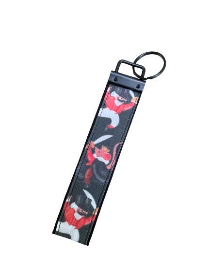 Nutcracker Battle Keychain Wristlet, Christmas Keychain