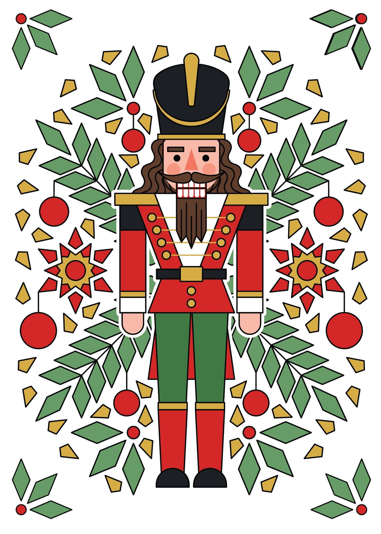 Denali & Co. Nutcracker Soldier Christmas Greeting Card