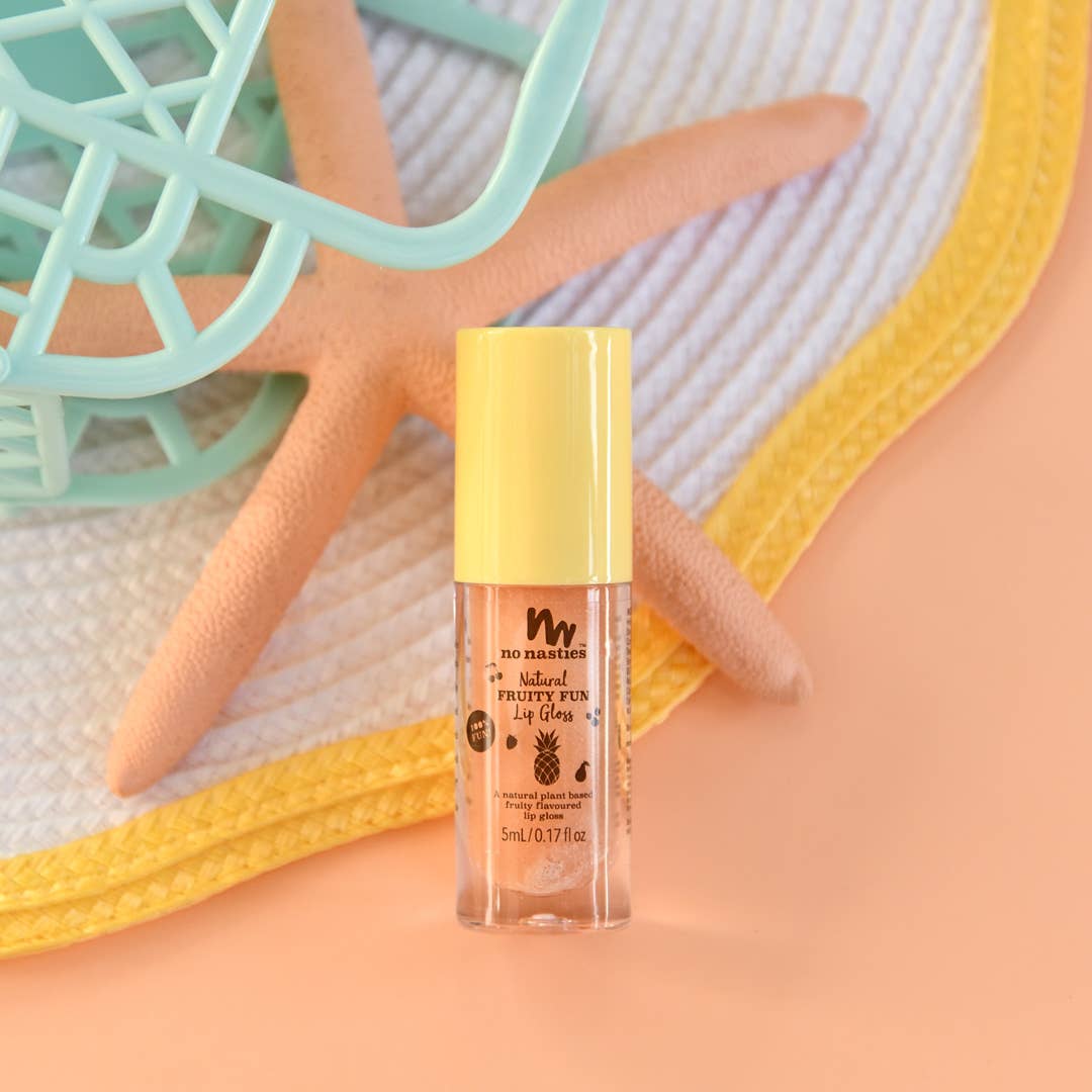 Natural Kids Lip Gloss Wands: Shimmery Pastel Gold