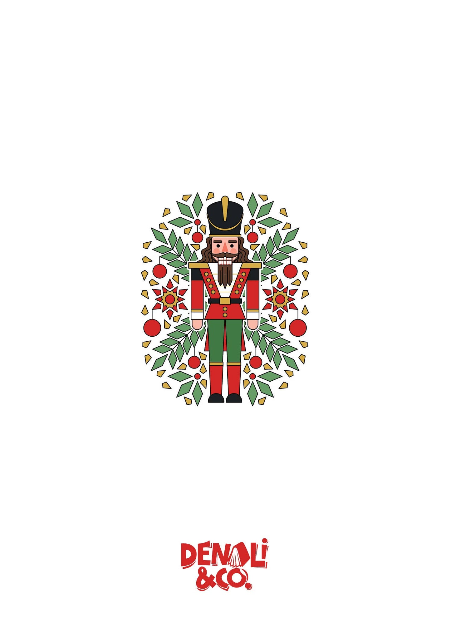 Denali & Co. Nutcracker Soldier Christmas Greeting Card