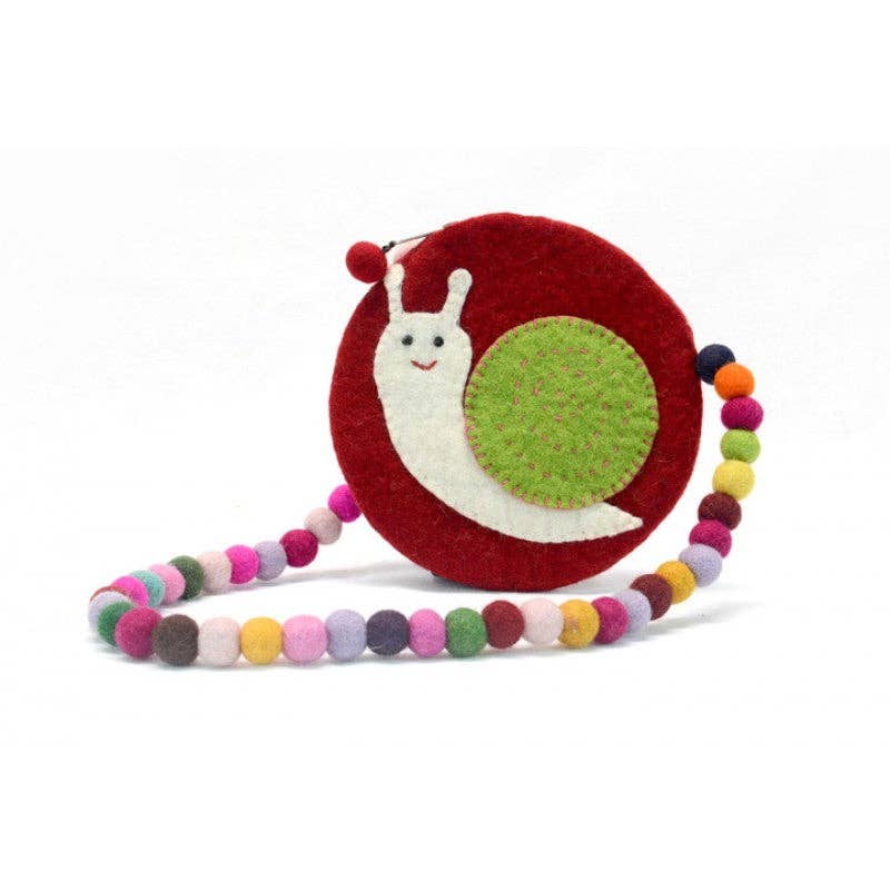 Snail Design Ball Handle Kids Bag: Assorted colors