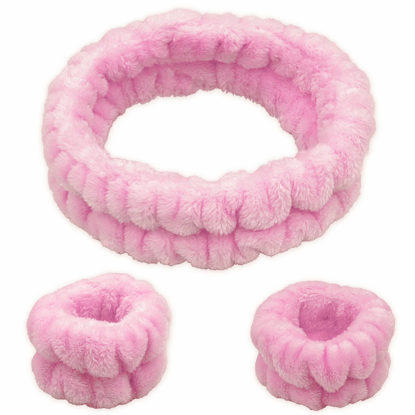 Face Washing Spa Headband and Wristband Set
