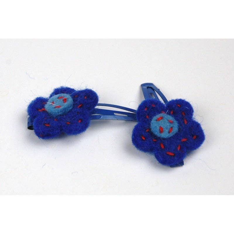 Sewed Flower Hair Clip Set