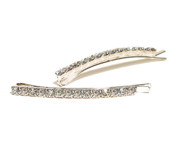 Crystal Slide 2.5″ Bobby Pin / Barrette (FH2 AY0001-1)