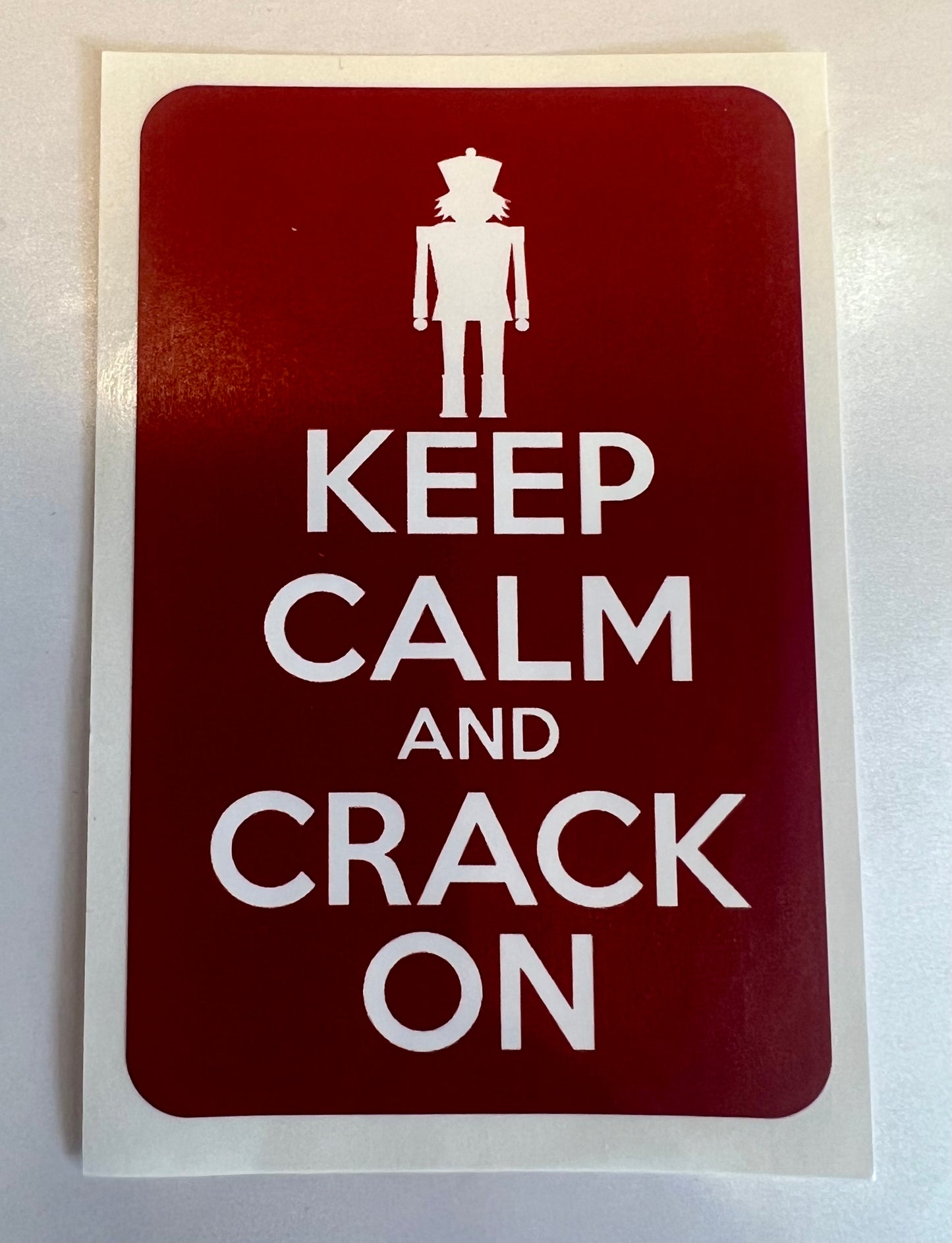 Vinyl Nutcracker Sticker: Red