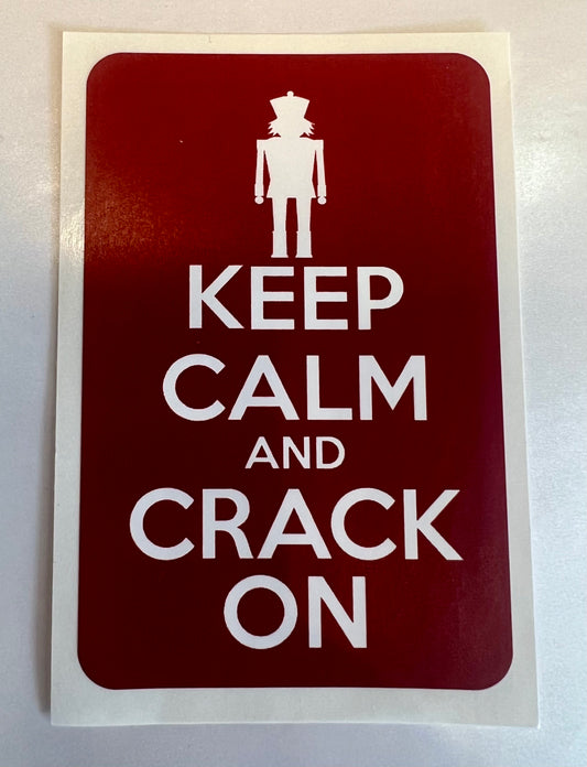 Vinyl Nutcracker Sticker: Red