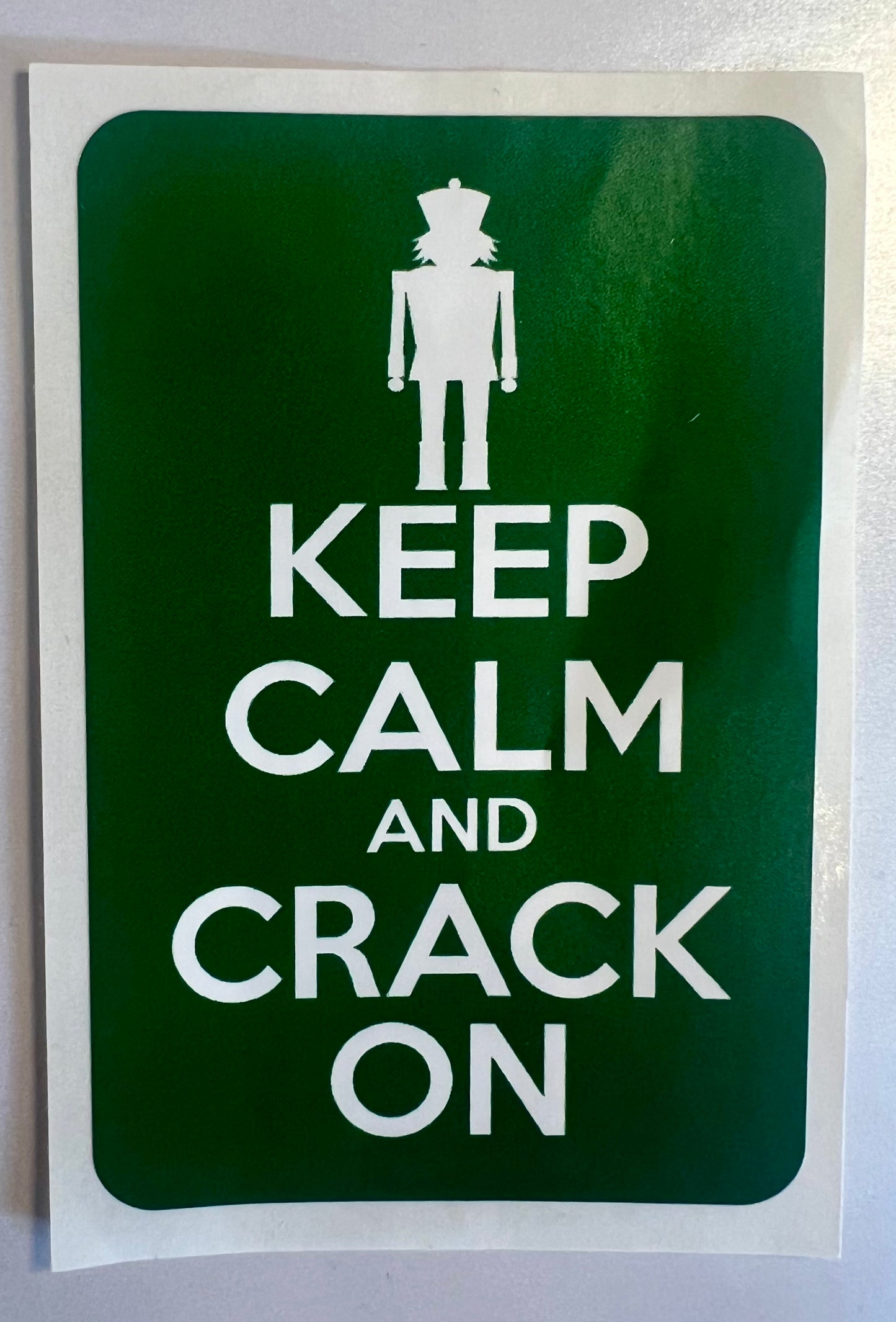 Vinyl Nutcracker Sticker: Green