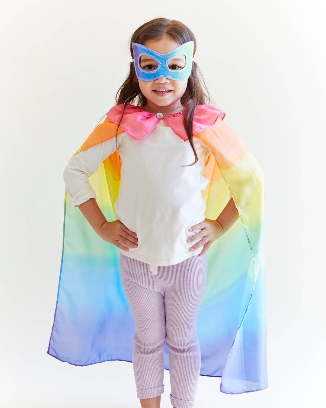 100% Silk Capes for Dress Up & Pretend Play: 1 / Rainbow