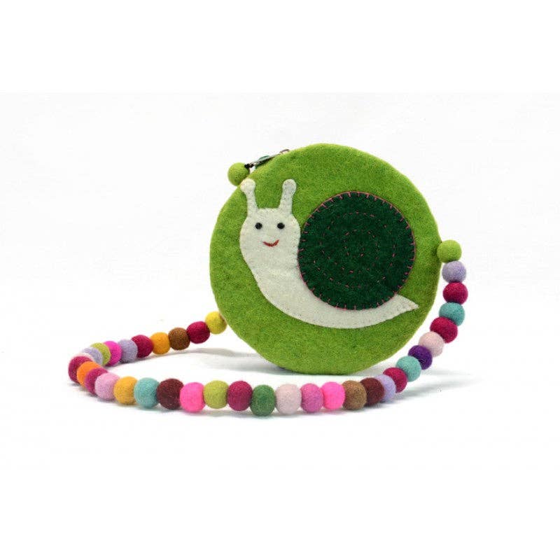 Snail Design Ball Handle Kids Bag: Assorted colors