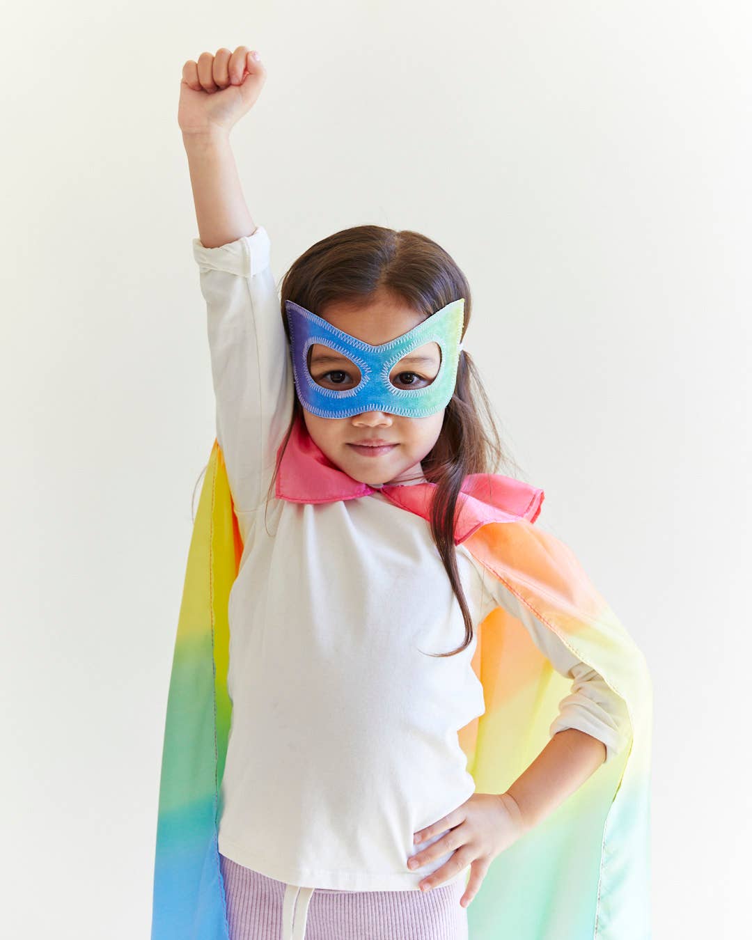 100% Silk Capes for Dress Up & Pretend Play: 1 / Rainbow