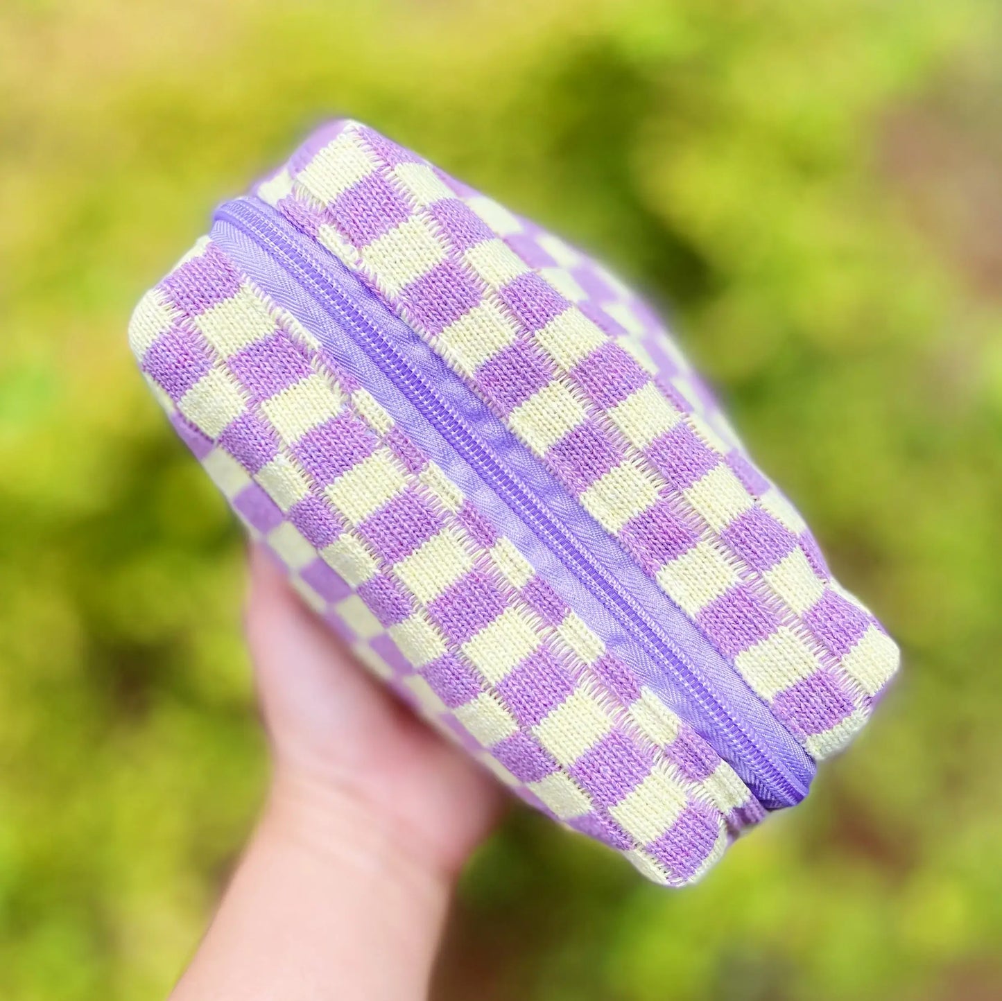 Check Yourself Cosmetic Bag: Blue