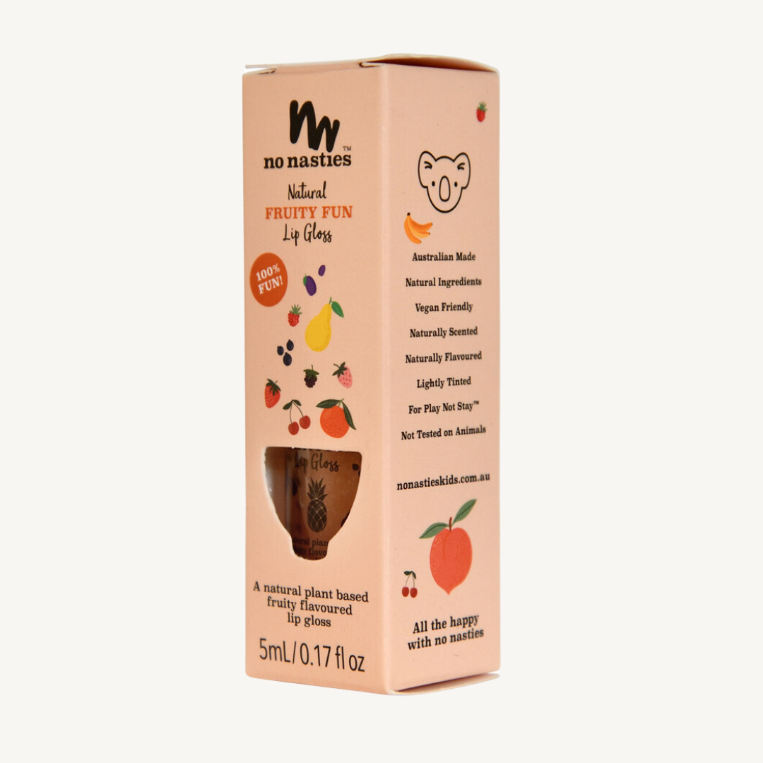 Natural Kids Lip Gloss Wands: Juicy Watermelon - Watermelon Coloured