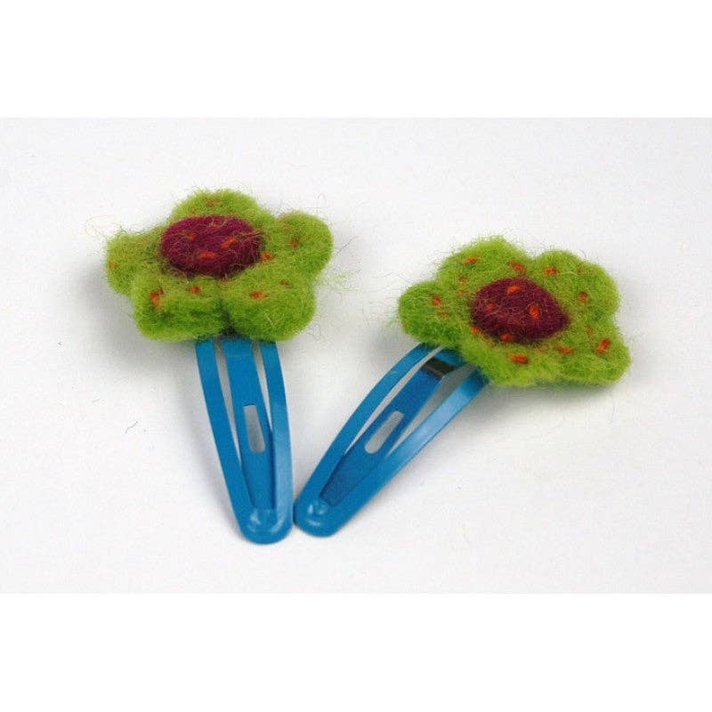 Sewed Flower Hair Clip Set