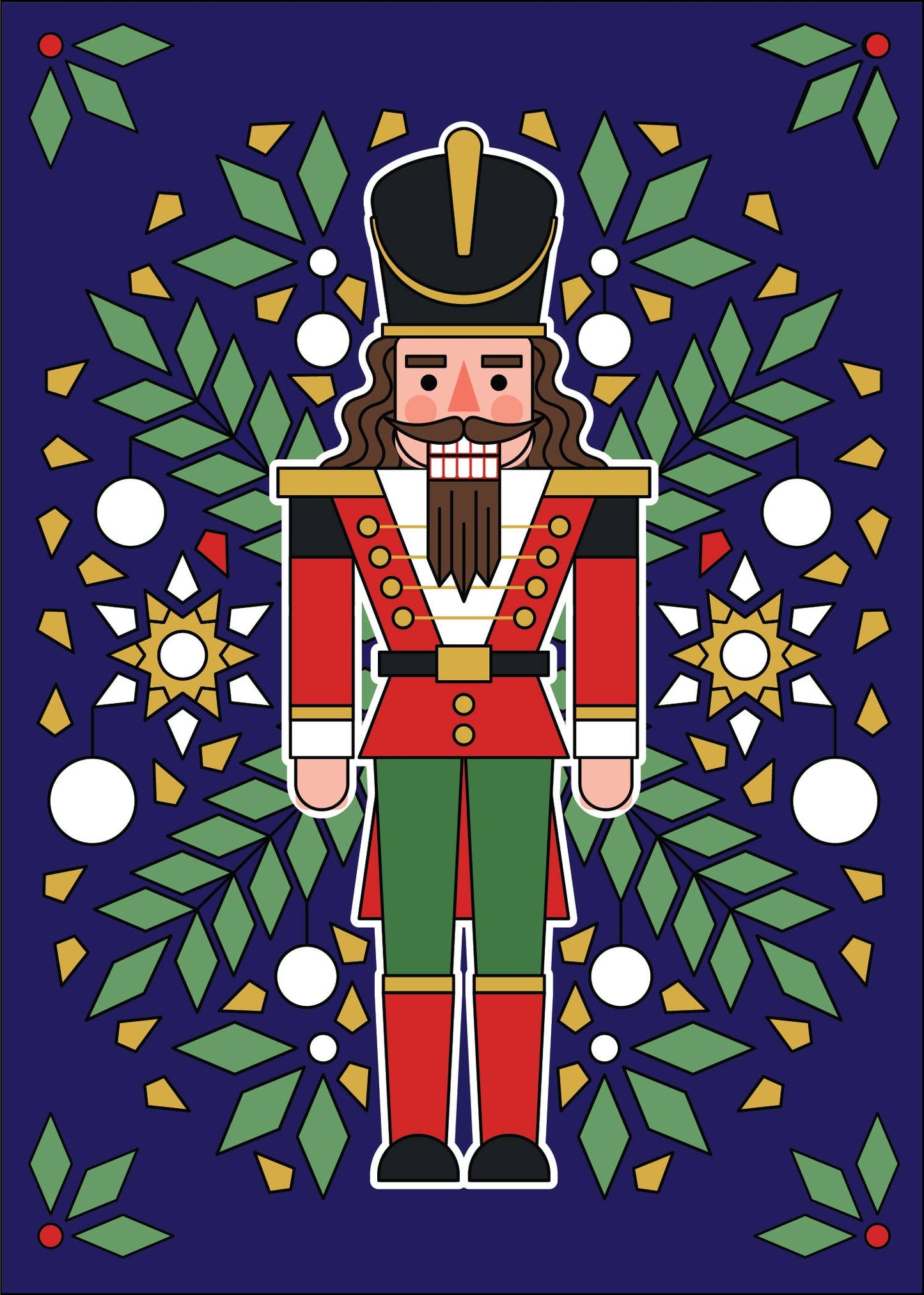 Denali & Co. Nutcracker Soldier Christmas Greeting Card