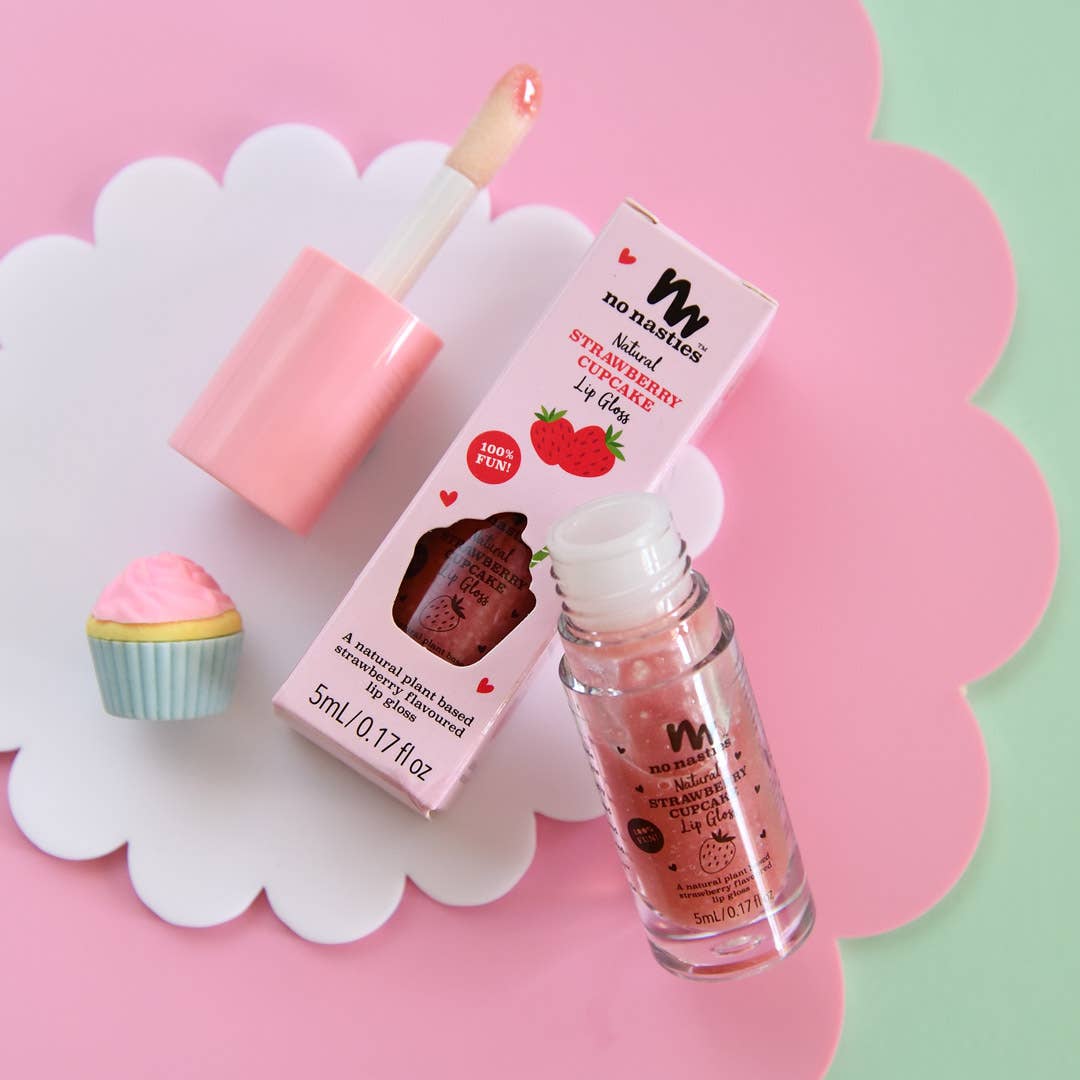 Natural Kids Lip Gloss Wands: Juicy Watermelon - Watermelon Coloured