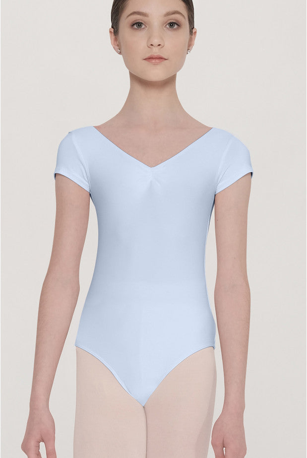 Pinch cap sleeve leotard pastels (Wear Moi #CANDIDE)
