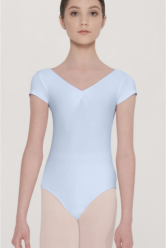 Pinch cap sleeve leotard pastels (Wear Moi #CANDIDE)