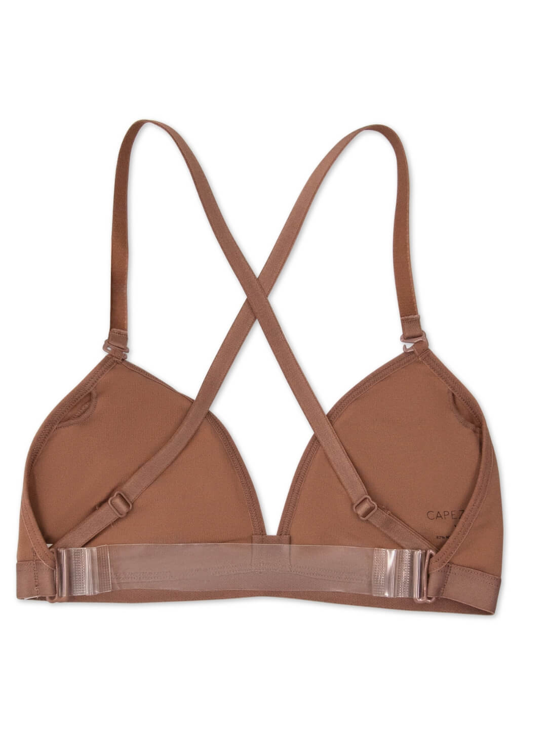 Deep Neck Clear Back Bra (Capezio 3777)