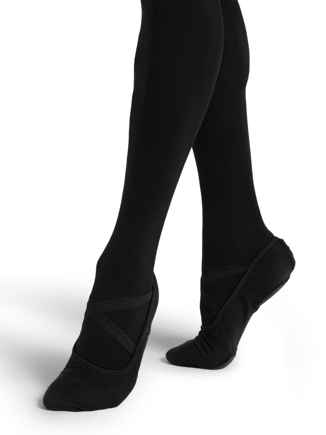 Hanami Canvas Ballet Slipper Adult - Black and White (Capezio 2037)