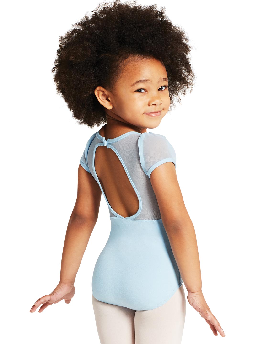 Puff Sleeve Back Keyhole Leotard (Capezio 11311C)