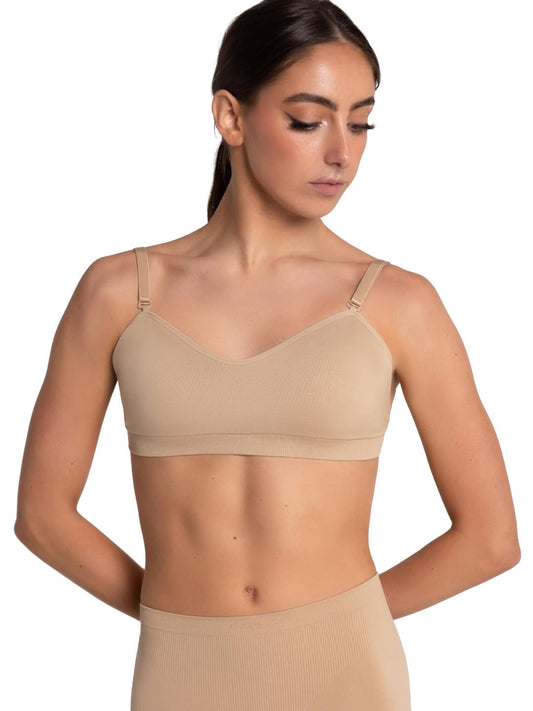 Clear Back Sweetheart Bodyliner Bandeau Bra (Capezio 3776)