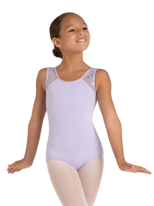 Star Struck Mars Mesh Back Leotard - Girls