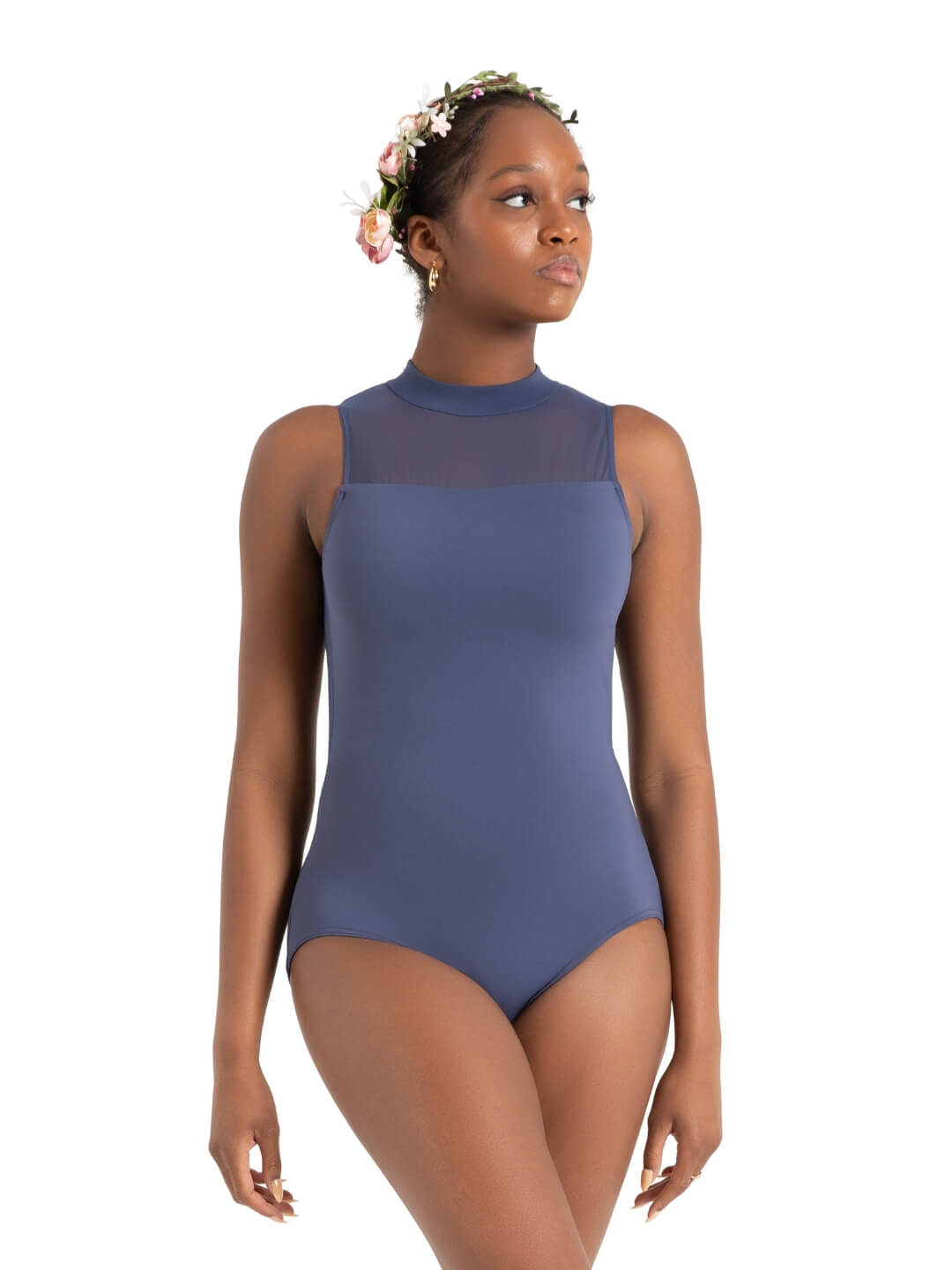 Wildflower Hyacinth High Neck Leotard (Capezio #12087)