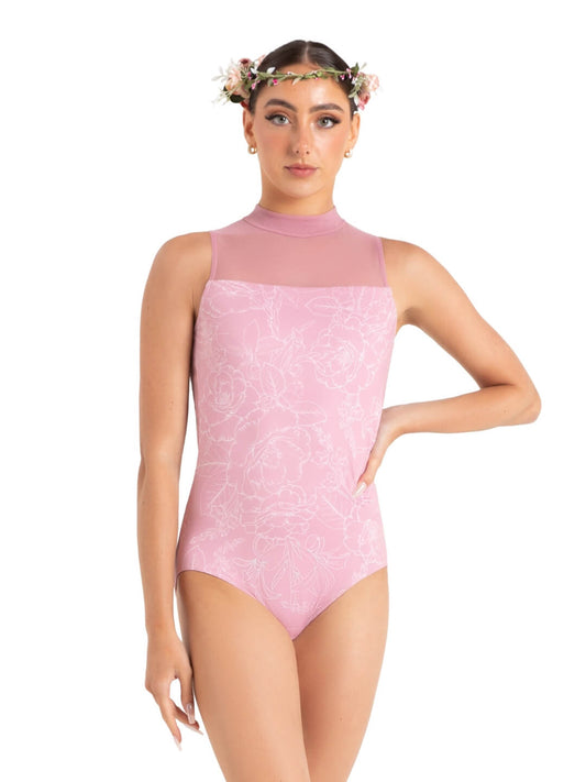 Wildflower Hyacinth High Neck Leotard (Capezio #12087)