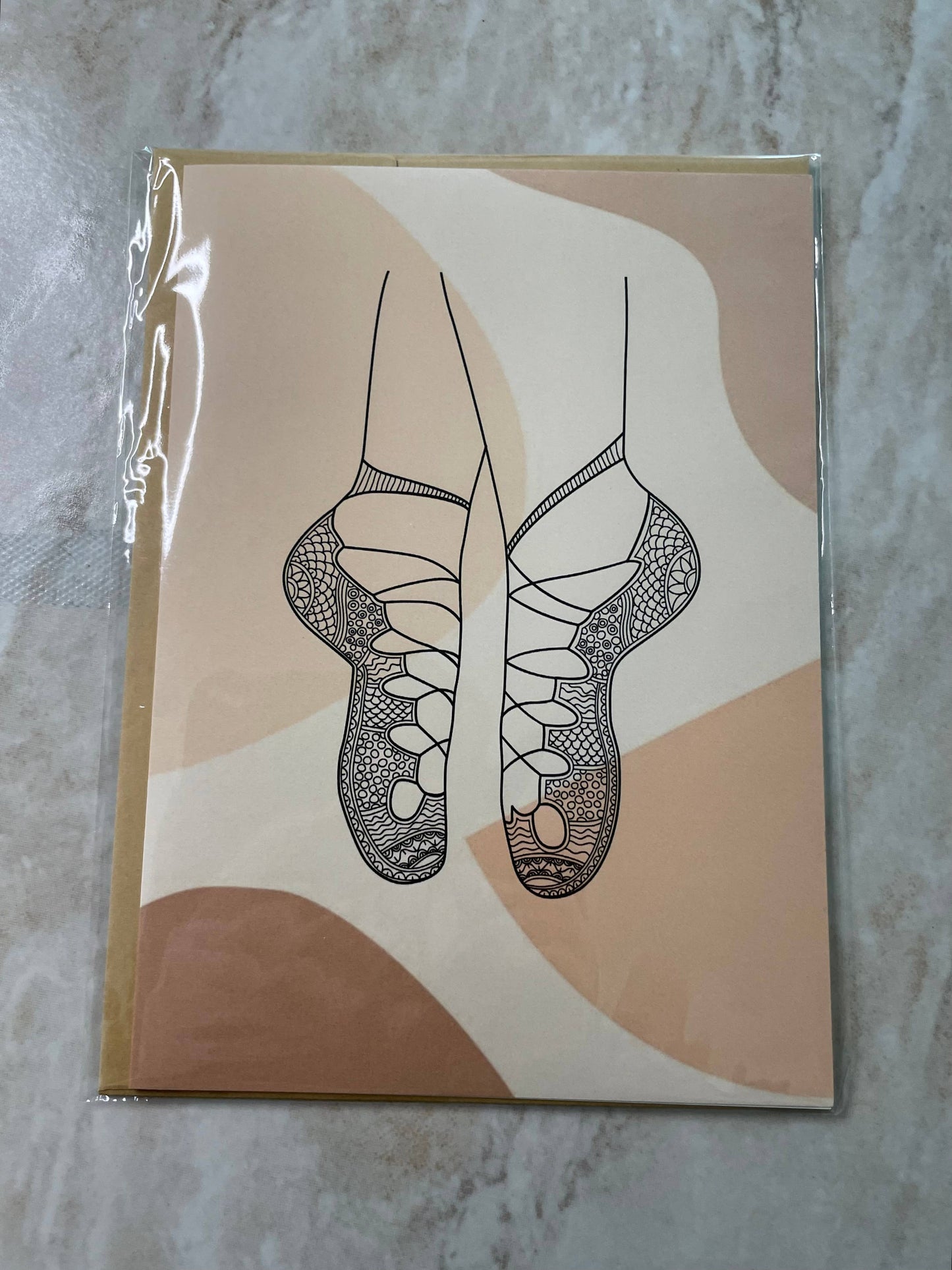 Denali & Co. Dance Shoes Greeting Cards: Tap Shoe
