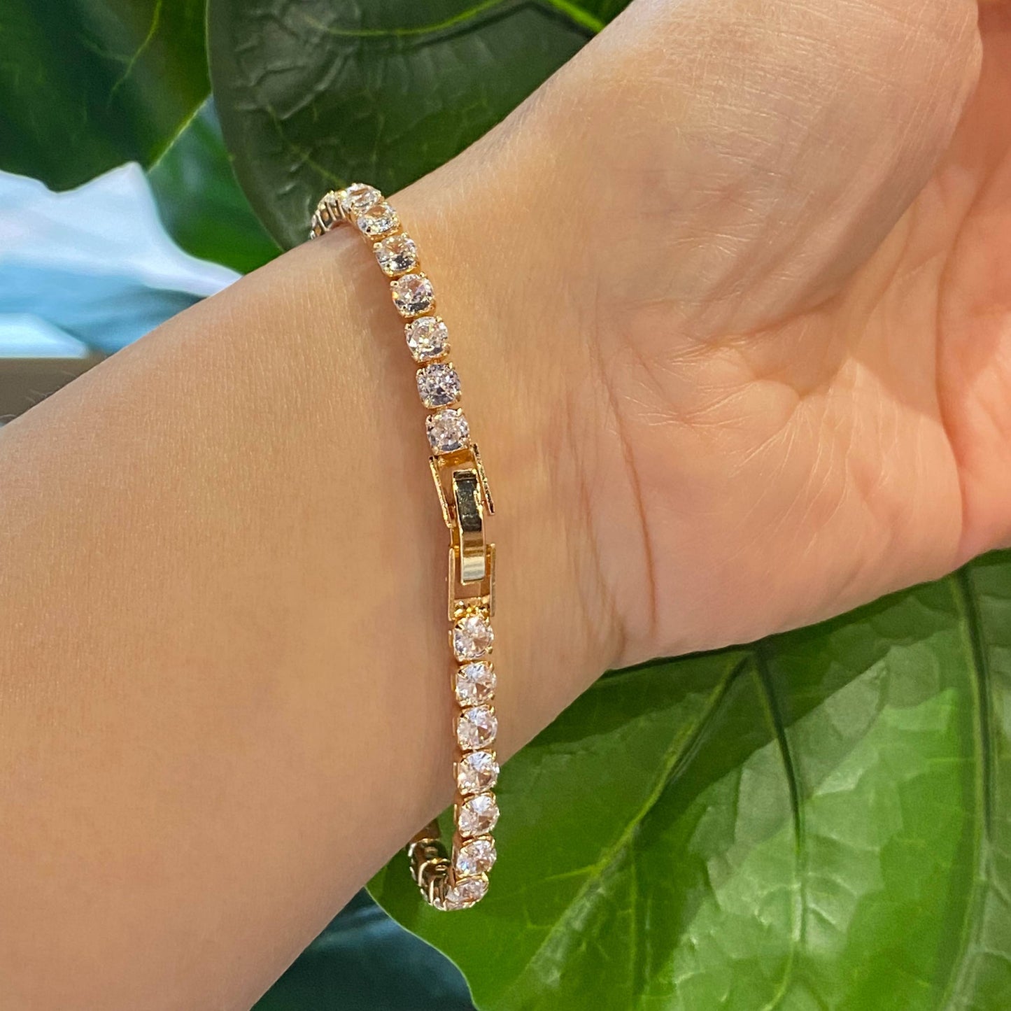 Girls Dream Tennis Bracelet: Silver