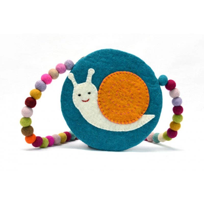 Snail Design Ball Handle Kids Bag: Assorted colors