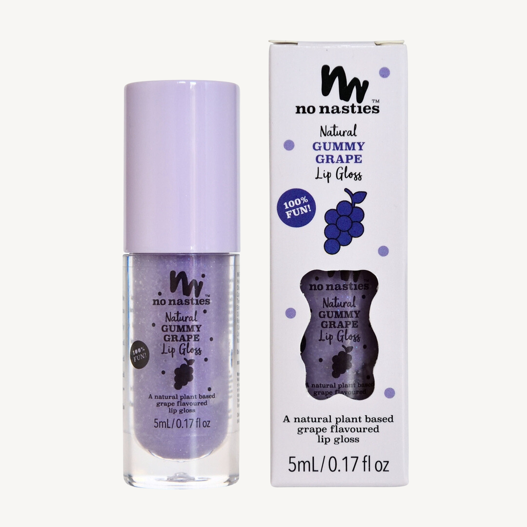 Natural Kids Lip Gloss Wands: Gummy Grape - Purple