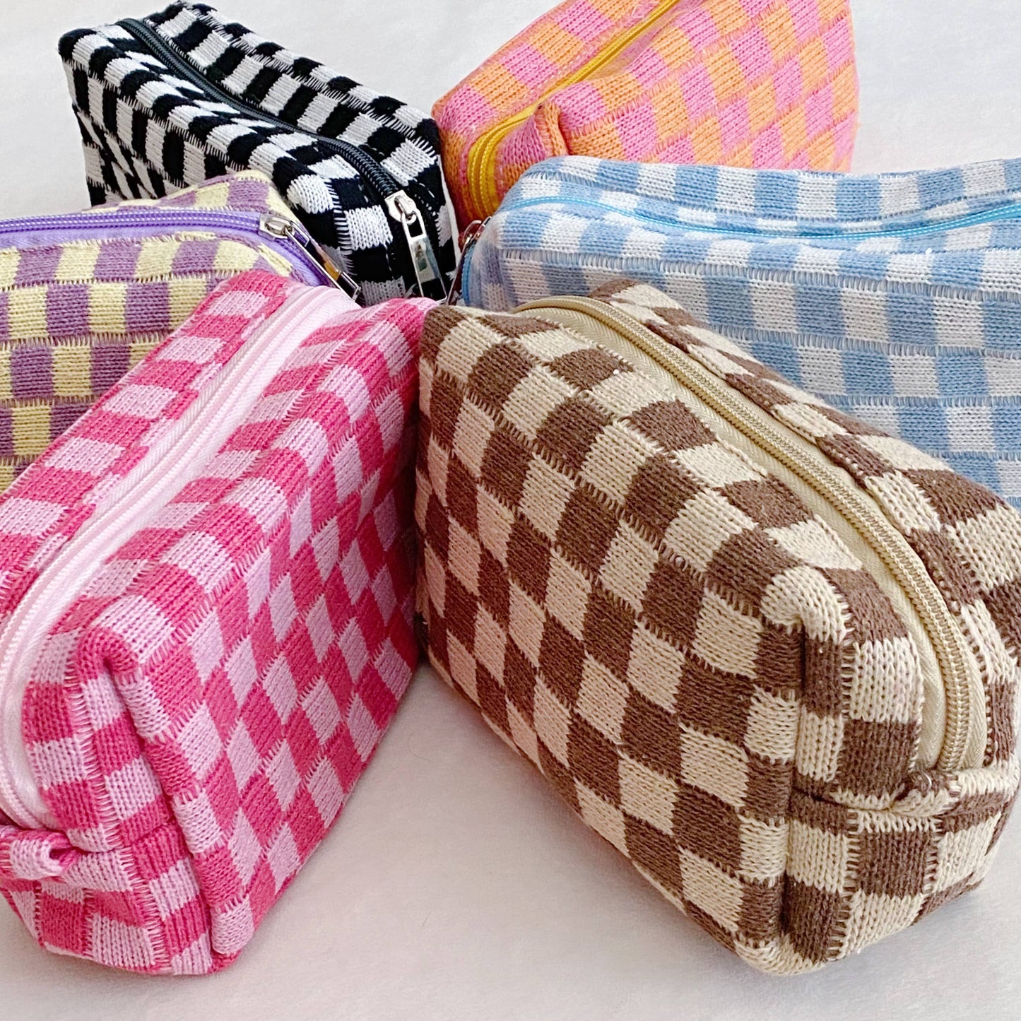 Check Yourself Cosmetic Bag: Blue