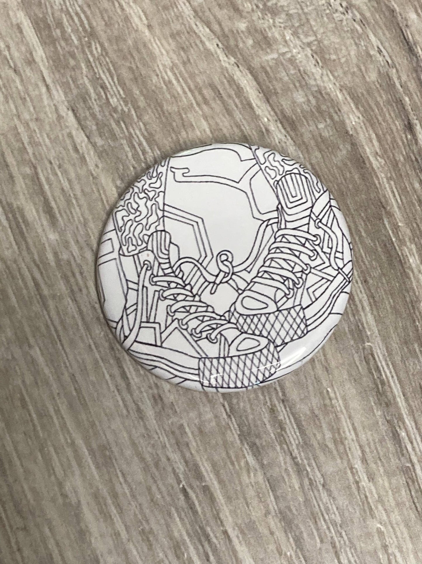 Pin - Hip Hop Sneakers Round Button