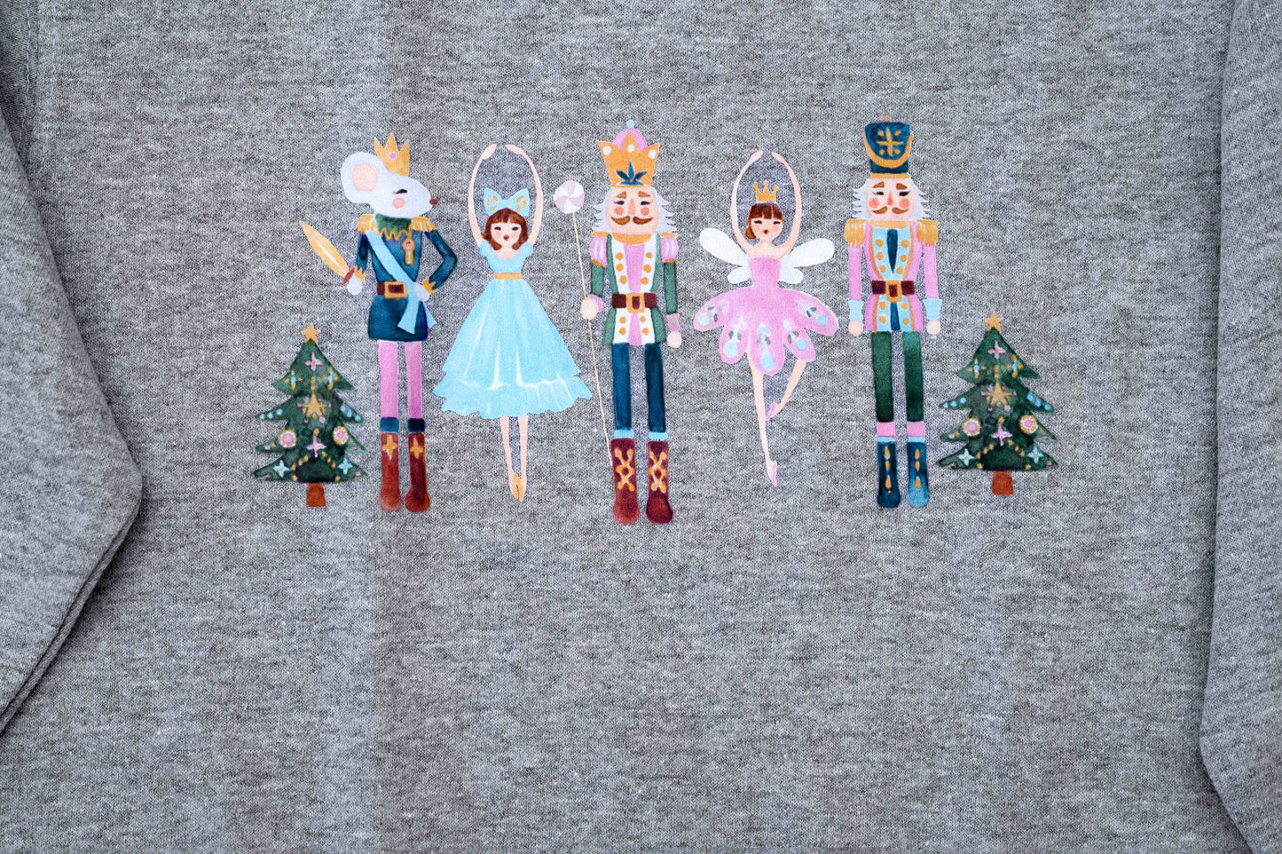 Nutcracker Whimsical Toddler & Youth Sweatshirt: Pink / 3T