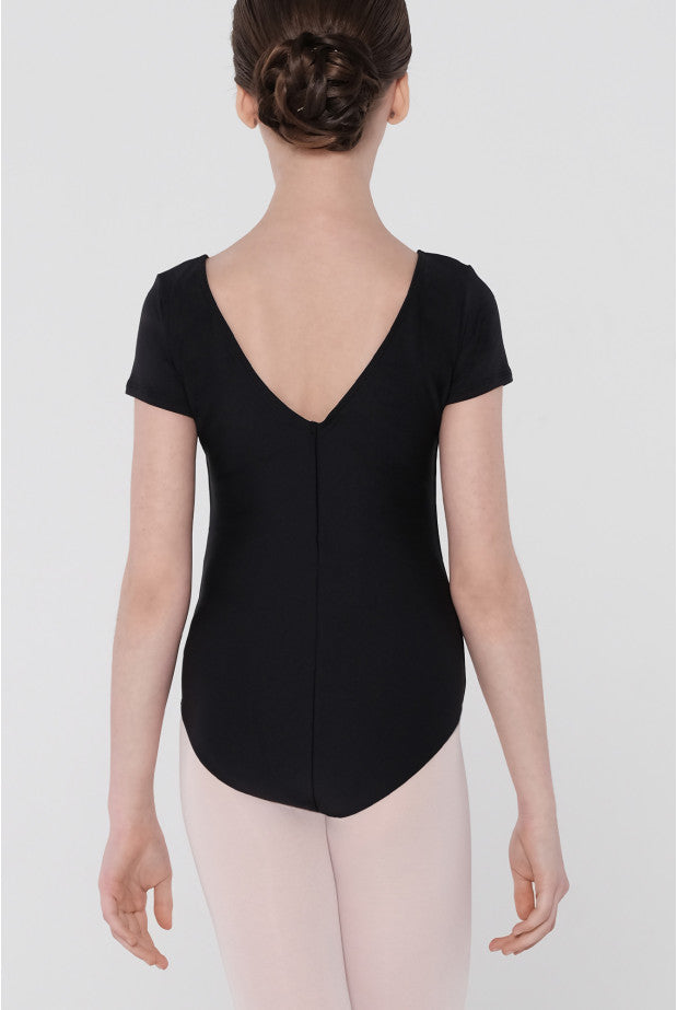 Short sleeve microfibre leotard (Wear Moi #PIROUETTE)