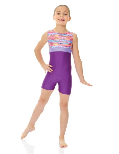 Printed gymnastics unitard (Mondor 27841)